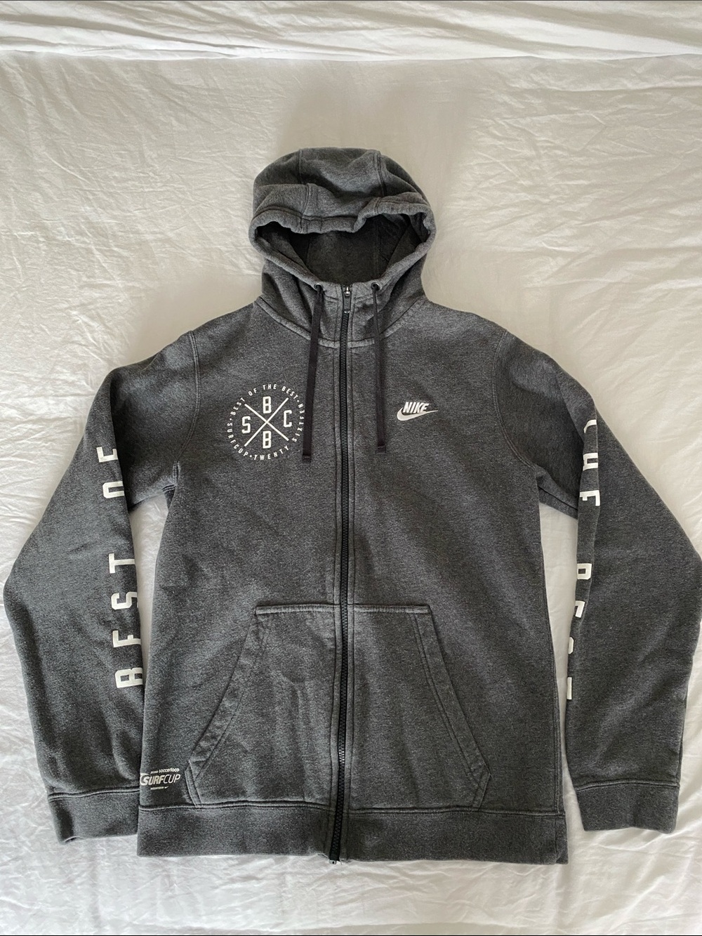Nike Charcoal Gray Full-Zip Hoodie Jacket
